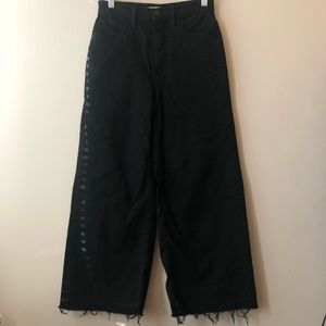 Madewell wide led crop jeans